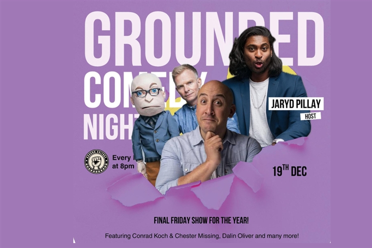 Jaryd Pillay Hosts Grounded Comedy Nights - Final Show of the Year